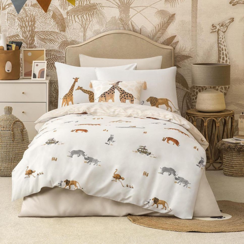 Kids Animal Safari Sheet Set - Wild Adventure