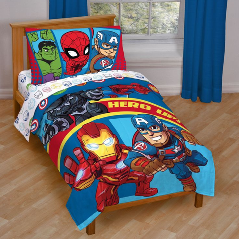 Kids Superhero Adventure Sheet Set - Action Heroes