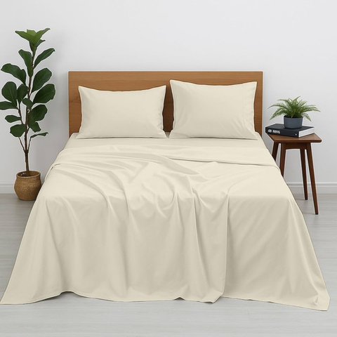 Plain Premium Cotton Sheet Set - Hotel Collection
