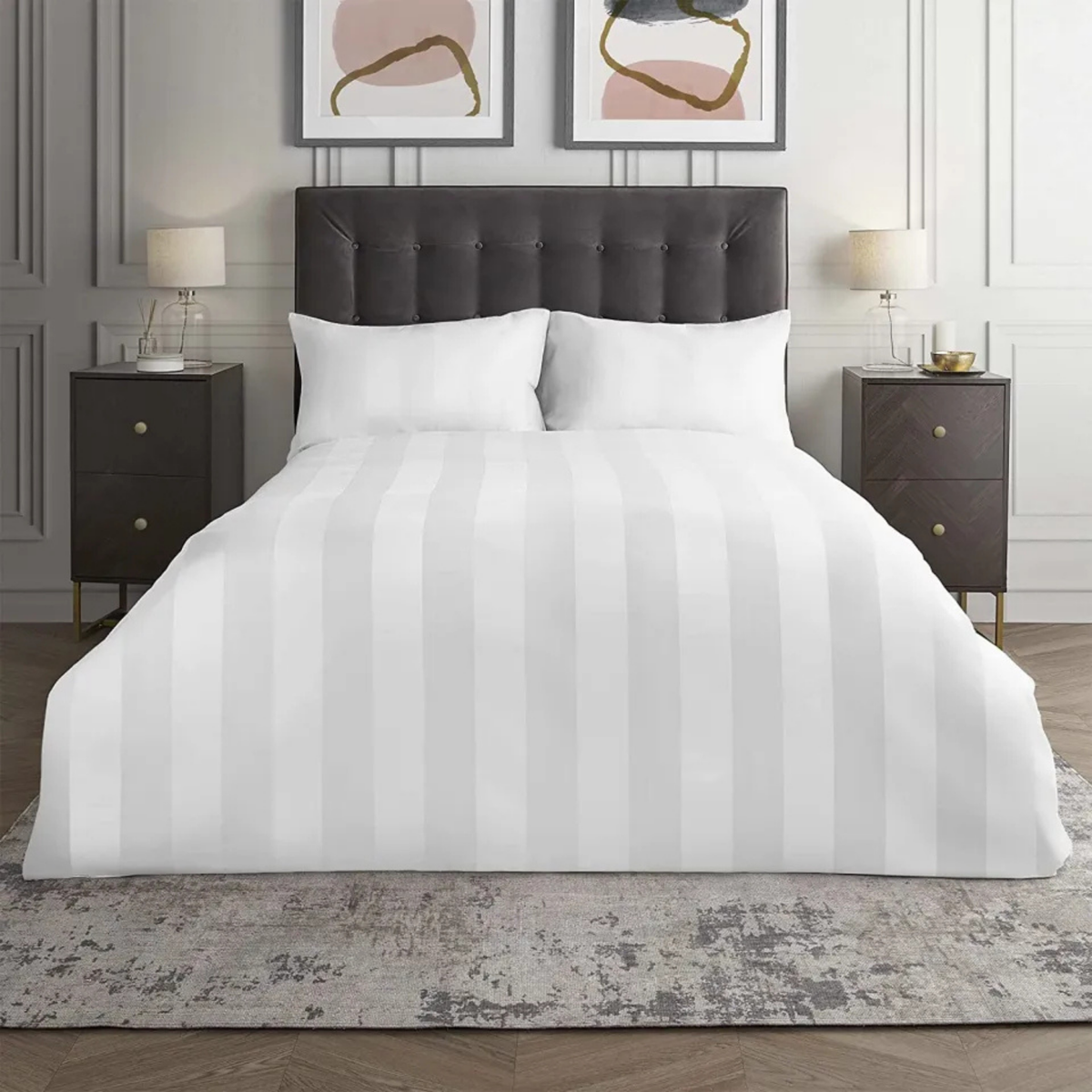 Hotel Stripe Collection Sheet Set - Classic Elegance